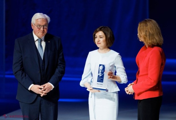 Maia Sandu donează premiul internațional obținut pentru dezvoltarea satului natal Risipeni