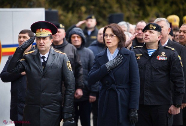 Comemorarea eroilor din Poliția Națională la 33 de ani de la Războiul pentru Independența Moldovei