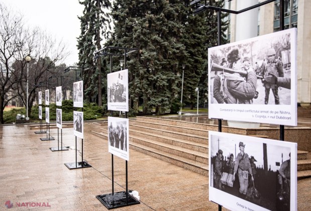 Comemorare emoționantă la Chișinău: expoziție foto dedicată eroilor războiului de pe Nistru, deschisă în fața Guvernului