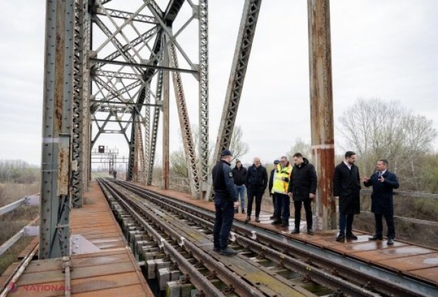 Viceprim-ministrul Vladimir Bolea și oficiali din România examinează modernizarea stației feroviare Prut 2 pentru eficientizarea transportului de marfă