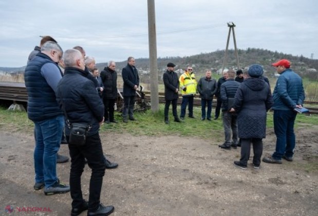 Viceprim-ministrul Vladimir Bolea și oficiali din România examinează modernizarea stației feroviare Prut 2 pentru eficientizarea transportului de marfă