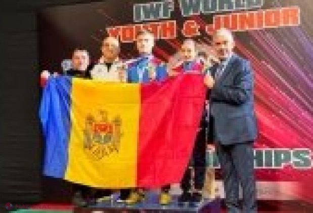 Tânărul halterofil Dan Secrieru aduce trei medalii de aur pentru R. Moldova la mondiale