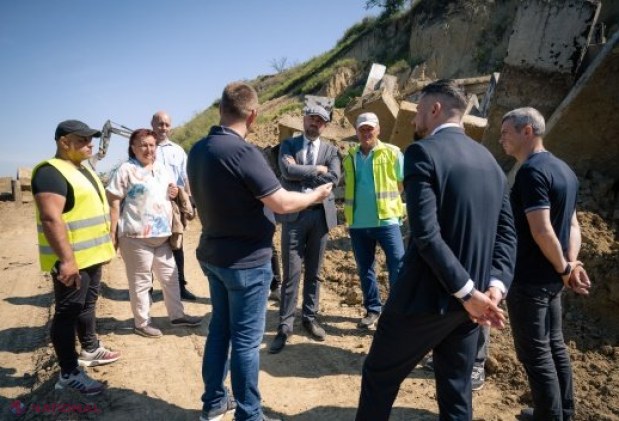 Inspecție pe șantierele feroviare Văleni și Prut-2: Lucrări de consolidare a terasamentului și modernizare pentru a relua circulația trenurilor pe linia Cantemir-Fălciu