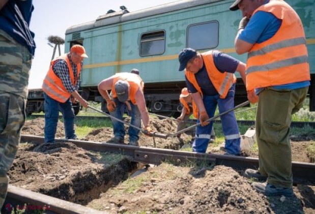 Inspecție pe șantierele feroviare Văleni și Prut-2: Lucrări de consolidare a terasamentului și modernizare pentru a relua circulația trenurilor pe linia Cantemir-Fălciu