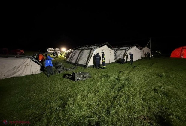 ALERTĂ // Situație critică la Bularda și Hârbovăț: Digurile sunt în pericol de cedare, zeci de case ar putea fi evacuate. IGSU a amenajat o tabără de câmp