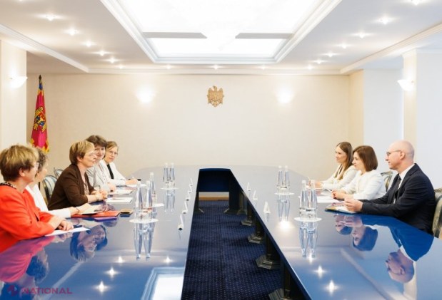 Maia Sandu discută cu senatoarele franceze despre sprijinul pentru aderarea Moldovei la UE și protecția socială în Franța