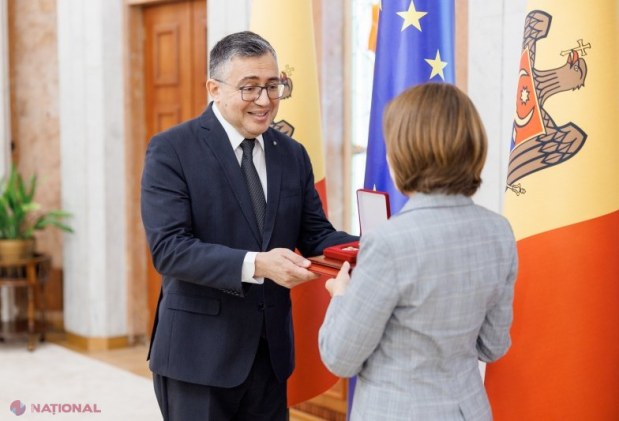 Maia Sandu onorează trei ambasadori europeni la final de mandat cu Ordinul de Onoare în semn de apreciere pentru relațiile de cooperare