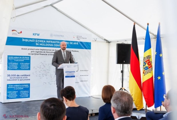 Maia Sandu marchează startul lucrărilor la apeductul vital Chișinău - Strășeni - Călărași, susținut de Germania