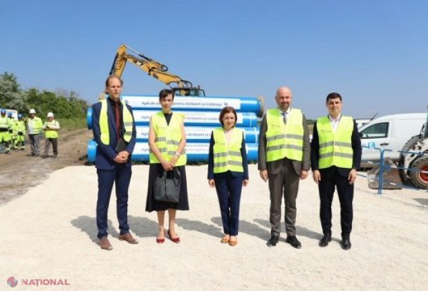 Început promițător: Lansarea lucrărilor pentru marele apeduct Chișinău–Strășeni–Călărași, esențial pentru alimentarea cu apă din Moldova Centrală