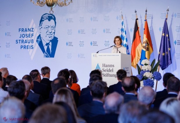 Maia Sandu onorată cu Premiul Franz Josef Strauss: Acord strategic cu Bavaria pentru întărirea cooperării economice și educaționale