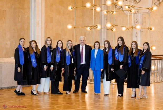Maia Sandu îi încurajează pe absolvenții de Drept să sprijine o justiție ce protejează drepturile omului și viitorul european al țării
