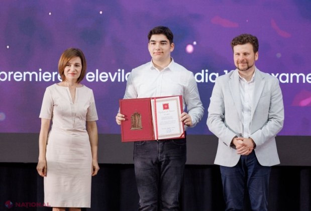 Maia Sandu felicită tinerii excelenți ai Moldovei: 78 de elevi au obținut media 10 la bacalaureat