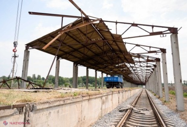 Viceprim-ministrul Vladimir Bolea evaluează progresul lucrărilor feroviare Prut–Fălciu: 550 metri de cale deja montați