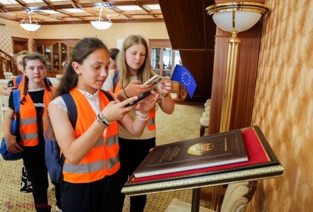 Elevi moldoveni și profesori britanici, vizită deosebită la Președinția Republicii Moldova în cadrul programului 