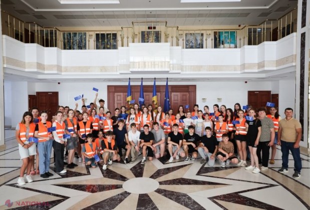 Elevi moldoveni și profesori britanici, vizită deosebită la Președinția Republicii Moldova în cadrul programului 