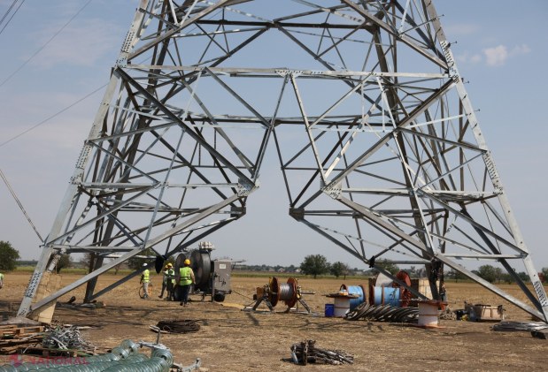 Lucrările la linia electrică Vulcănești–Chișinău ating pragul de 76% și continuă să avanseze