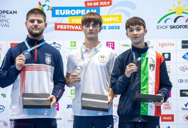 Aur pentru Moldova la Festivalul Olimpic al Tineretului European 2025: Climentii Ursu strălucește la proba de tir