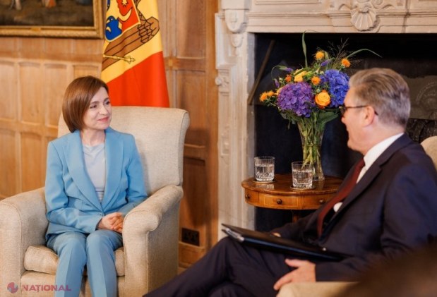 Maia Sandu discută soluții pentru dezvoltarea economică și cooperarea bilaterală cu prim-ministrul Keir Starmer în Regatul Unit