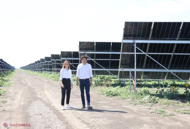 Secretara de Stat Carolina Novac vizitează impresionantul Parc Fotovoltaic de la Negureni, raionul Telenești
