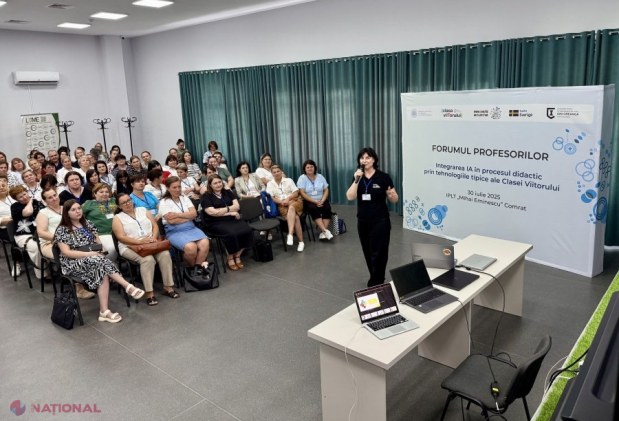 Profesorii moldoveni adoptă inteligența artificială pentru a revoluționa educația viitorului în cadrul Forumului Național