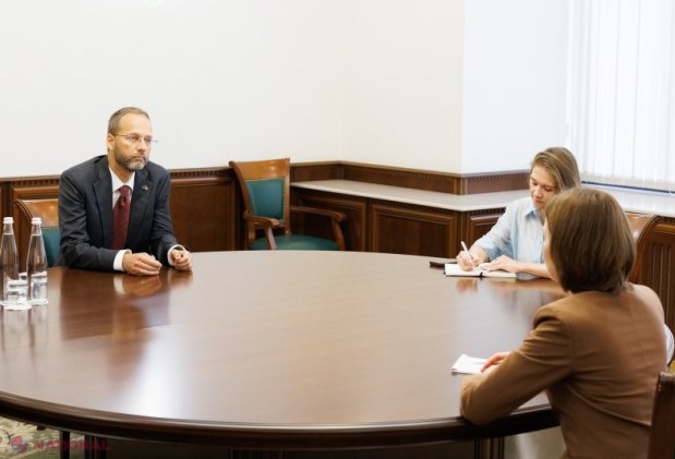 Maia Sandu, întrevedere de adio cu ambasadorul UE: integrarea europeană rămâne prioritatea Republicii Moldova