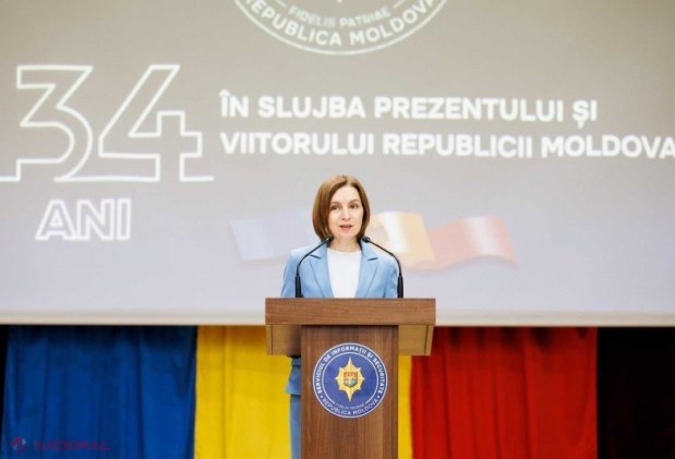 Maia Sandu participă la aniversarea organelor de securitate și încurajează angajații SIS să își continue misiunea pentru apărarea Republicii Moldova