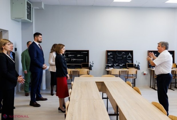 Maia Sandu inaugurează ateliere moderne la Centrul de Excelență în Energetică și Electronică, cu sprijin european de peste 60 milioane lei