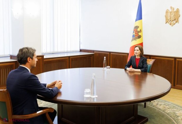 Maia Sandu discută la Chișinău cu guvernatorul Băncii Franței și liderul partidului lui Macron despre sprijinul pentru Moldova