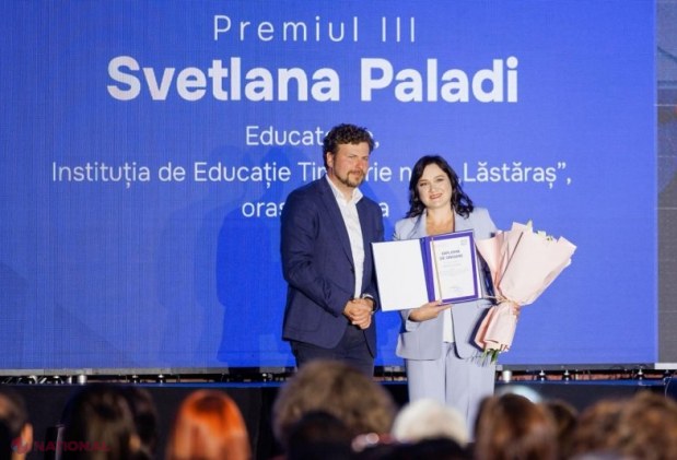 Maia Sandu onorează excelența în educație la Gala „Pedagogul Anului 2025” și subliniază rolul școlarilor în viitorul european al Moldovei