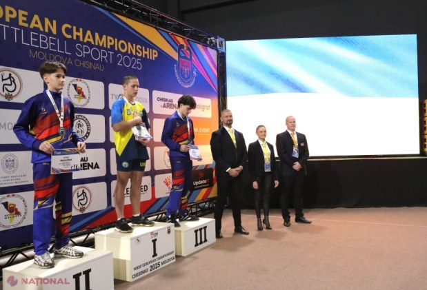 Campionatul European de kettlebell la Chișinău: Performanțe remarcabile ale sportivilor moldoveni