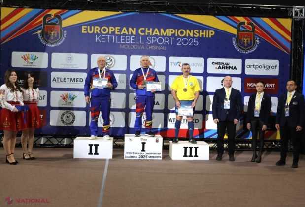 Campionatul European de kettlebell la Chișinău: Performanțe remarcabile ale sportivilor moldoveni