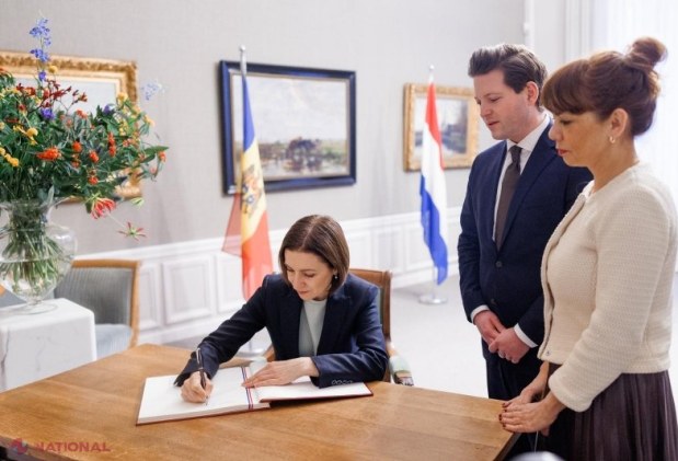 Maia Sandu întărește relațiile cu Olanda și discută viitorul european al Moldovei la Haga