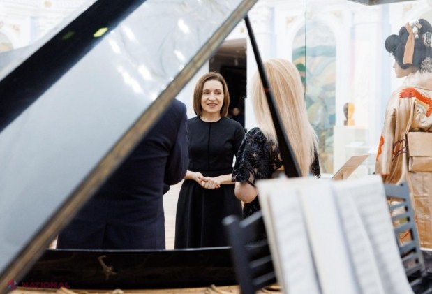 Maia Sandu, la concertul dedicat vizitei oficiale a președintelui Albaniei la Chișinău