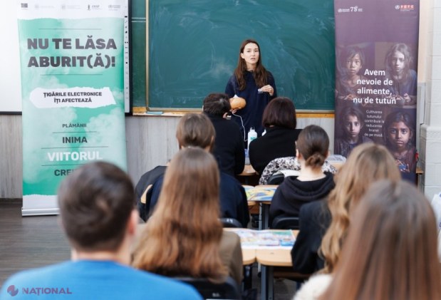 „Școala fără tutun și nicotină”, lansată în cinci instituții pilot din Republica Moldova pentru protejarea sănătății elevilor