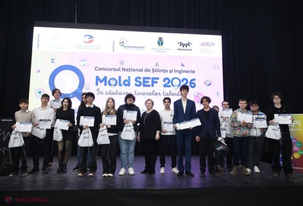 Elevii talentați ai Moldovei, premiați la Concursul Național de Științe și Inginerie „Mold SEF 2026”