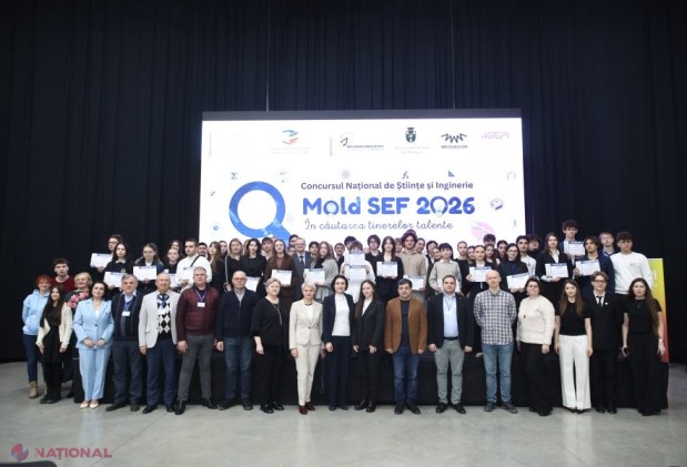 Elevii talentați ai Moldovei, premiați la Concursul Național de Științe și Inginerie „Mold SEF 2026”