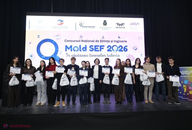 Elevii talentați ai Moldovei, premiați la Concursul Național de Științe și Inginerie „Mold SEF 2026”