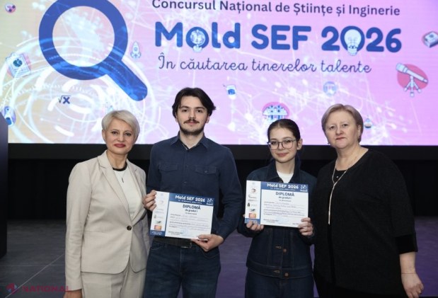 Elevii talentați ai Moldovei, premiați la Concursul Național de Științe și Inginerie „Mold SEF 2026”