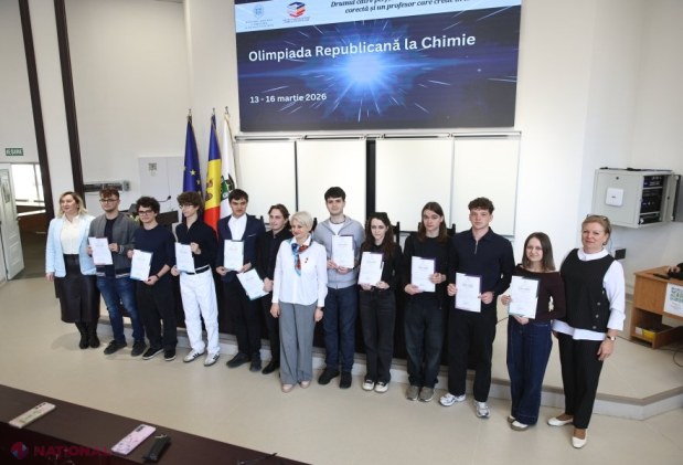 Cei mai buni elevi chimiști din țară, premiați la Olimpiada Republicană la Chimie 2026