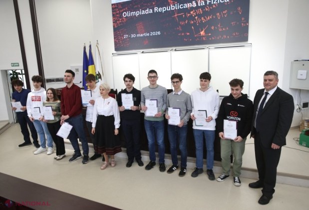40 de elevi din toată țara, premiați la Olimpiada Republicană de Fizică de la USM