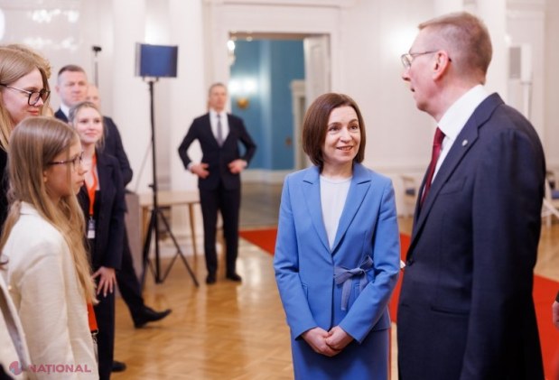 Maia Sandu, la Riga: sprijin ferm din partea Letoniei pentru aderarea rapidă a Moldovei la Uniunea Europeană