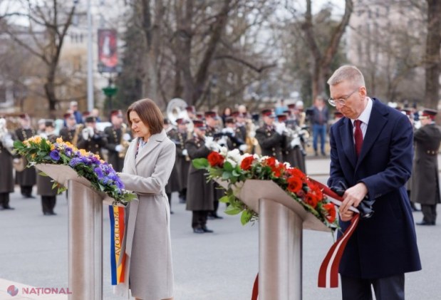 Maia Sandu, la Riga: sprijin ferm din partea Letoniei pentru aderarea rapidă a Moldovei la Uniunea Europeană