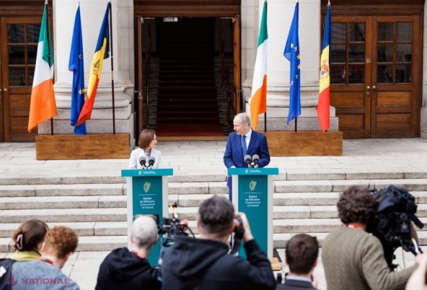 Transformarea Irlandei după aderarea la UE, model pentru integrarea europeană a Moldovei, subliniată de Maia Sandu la Dublin