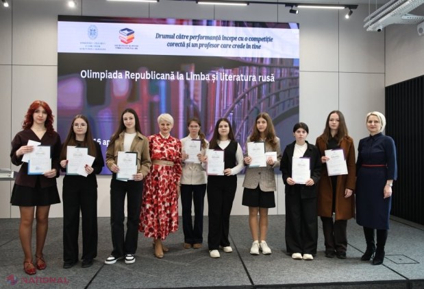 40 de elevi din toată țara, premiați la Olimpiada Republicană la limba și literatura rusă