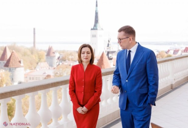 Maia Sandu, la Tallinn: Estonia deschide ambasadă la Chișinău și își întărește sprijinul pentru aderarea Moldovei la UE