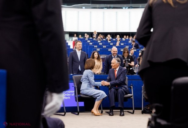 Maia Sandu, la Strasbourg: sprijin reînnoit pentru aderarea Moldovei la UE și Ordinul European de Merit pentru parcursul european