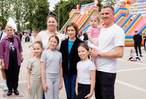 Maia Sandu a sărbătorit Ziua Copilului la Stăuceni și a inaugurat noua Primărie modernizată