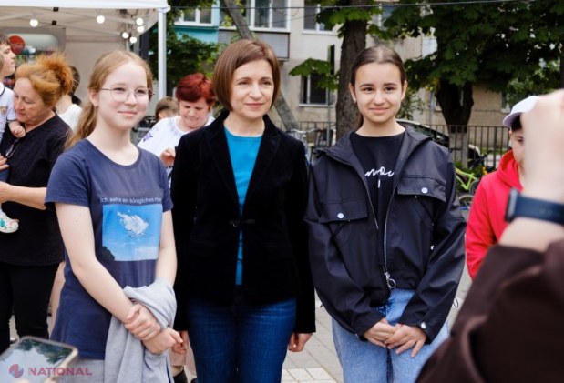 Maia Sandu a sărbătorit Ziua Copilului la Stăuceni și a inaugurat noua Primărie modernizată