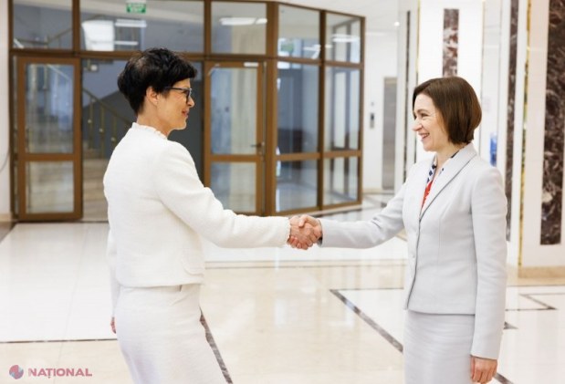 Maia Sandu și comisara europeană Marta Kos, discuții la Chișinău despre reforme și deschiderea capitolelor de negociere pentru aderarea la UE