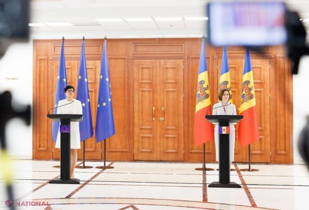 Maia Sandu și comisara europeană Marta Kos, discuții la Chișinău despre reforme și deschiderea capitolelor de negociere pentru aderarea la UE
